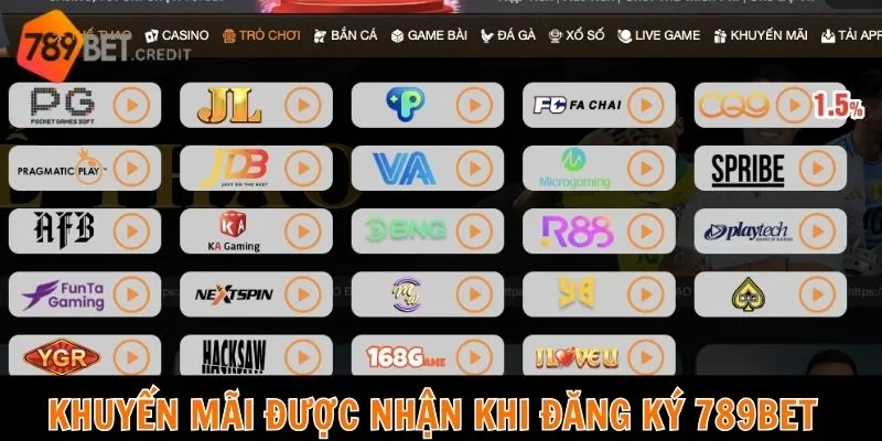 Khuyến mãi được nhận khi đăng ký 789Bet